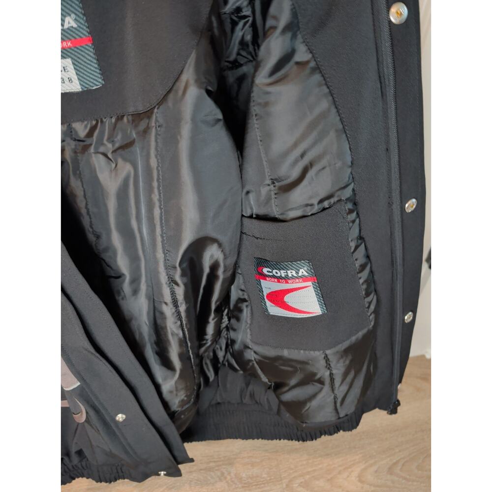 Cofra Born To Work Waterproof Jacket Coat Black Grey Men's EU 50 US M/L - Picture 4 of 14